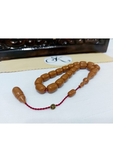 Soma Tesbih Serkan Kaya Kapsül Kesim Kahvrngi Katalin Maskot Tesbih 9x12.5