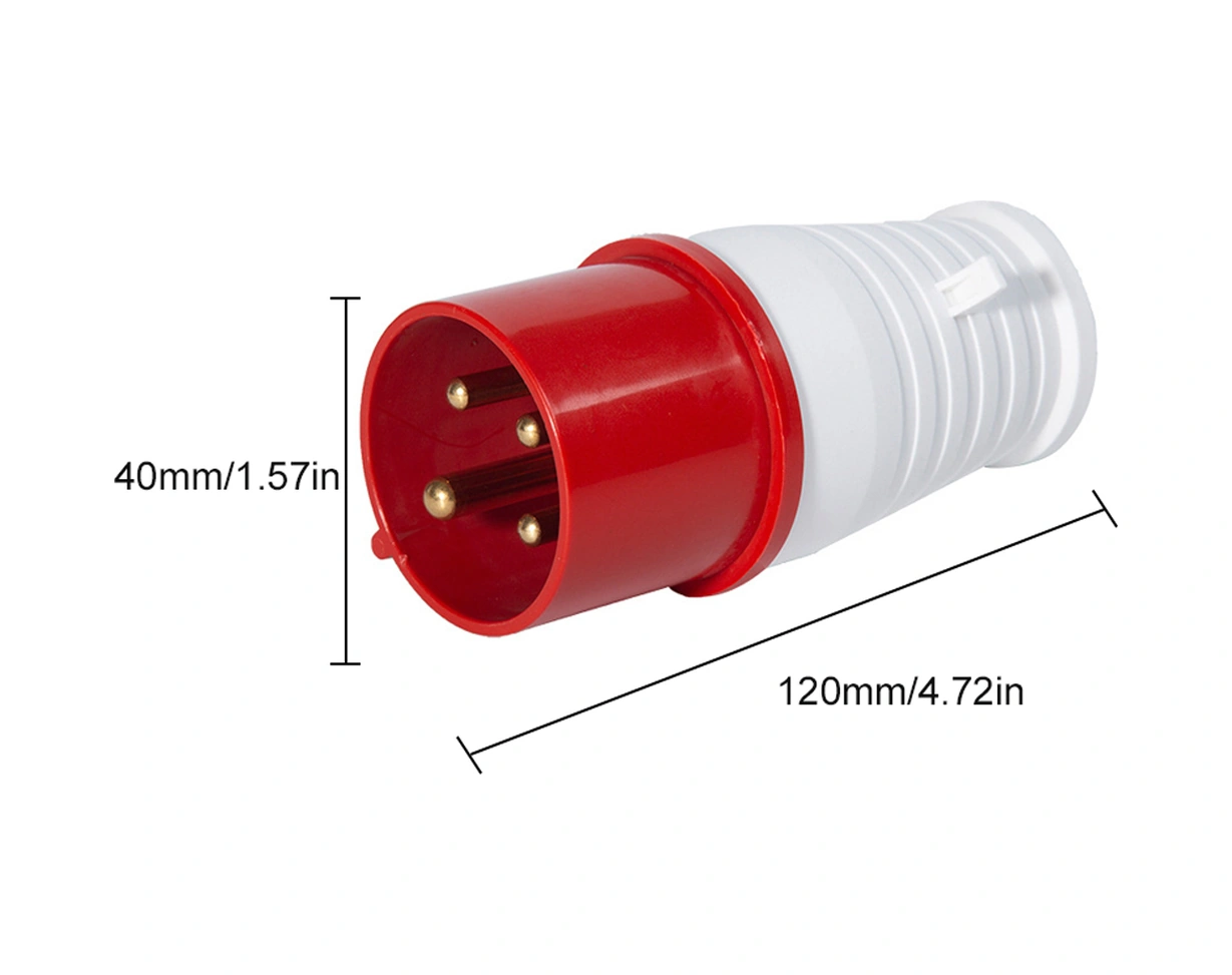 Skycity Endüstriyel Su Geçirmez 4 Pinli 16a Uçak Soketi 3 Fazlı 4 Tel 380v Sahne Işıkları İçin Abd-314 Kaliteli Soket Serisi