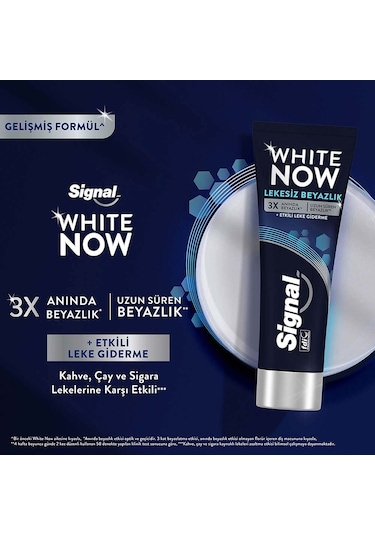 Signal White Now Lekesiz Beyazlık Diş Macunu 5 x 75 ML