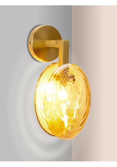 Lamplandia Duvara Monte Edilebilen Yatak Odası Ve Antre İçin Duvar Aplik Lambası. 306080201 Altın Rengi