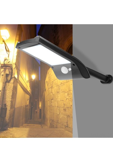 Vkemall 36 Led Güneş Enerjili Duvar Lambası, Otomatik Algılayıcı, Bahçe/çadır Işığı, Ip65 Su Geçirmez, 280lm Parlaklık, Kolay Kurulum