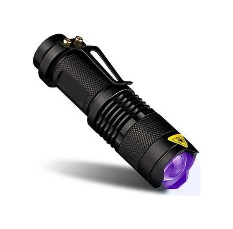 Tongxida Uv Mor Işık 600 Lümens 3 Mod Zoom Siyah Fener Siyah