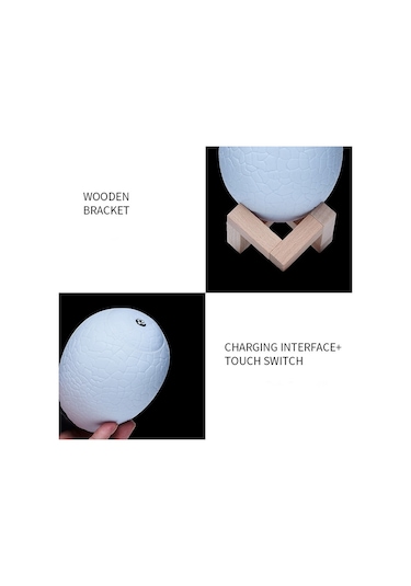 Sones Parasaurolophus Şekli Yaratıcı Dokunmatik 3d Dekoratif Gece Lambası, 16 Renkli Okşama Uzaktan Kumanda Versiyonu Çok Renkli