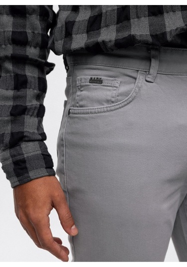 Back And Bond Normal Bel Normal Paça Slim Fit Gri Erkek Pantolon B33w32004 Gri