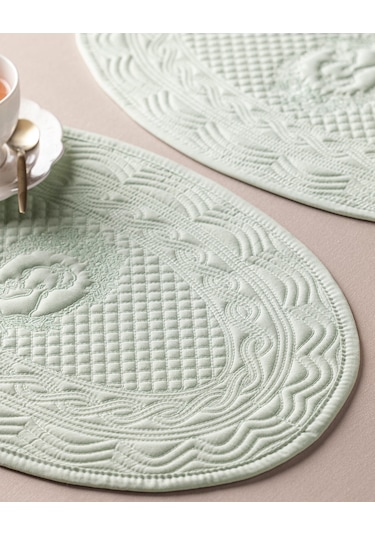 Allonnes 2'li Amerikan Servis - Mint Yeşili 8684427177549 Yeşil