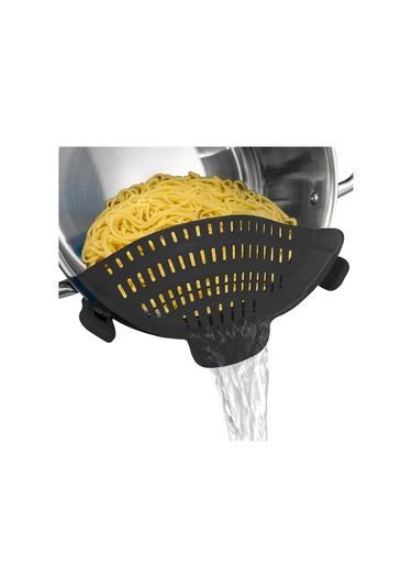 Chenkestoreone Mavi Pratik Klipsli Süzgeç - Tencereler Ve Kaseler İçin, Elektriksiz, Makarna Sebze Meyve Süzme, Dayanıklı Ev Ve Karavan Mutfak Aksesuarı Mavi