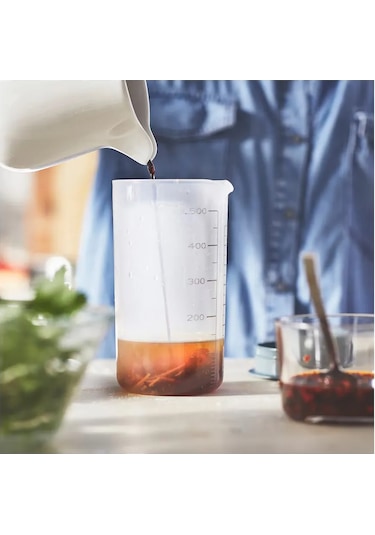 Ikea Standardmatt Ikea, Ölçü Kabı, 0,5l, Şeffaf, Plastik 326427774 Beyaz