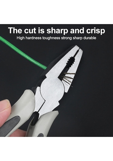 Yunboo 6" Elektrikçi Uçlu Panço - Anti Kayma Kollü, Tel Kesme, Soyma Ve Presleme İşlevi - Krom Vanadyum Çelik