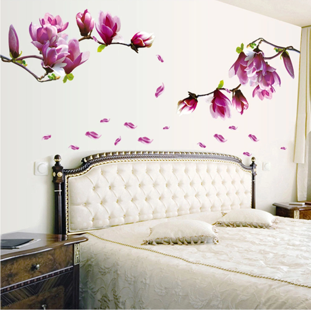 Geeksen Pvc Duvar Sticker Gül Desenli 70x50cm - Taşınabilir Yeniden Kullanıma Uygun - Oturma Odası, Çalışma Odası Dekorasyonu Ay7105 Diğer