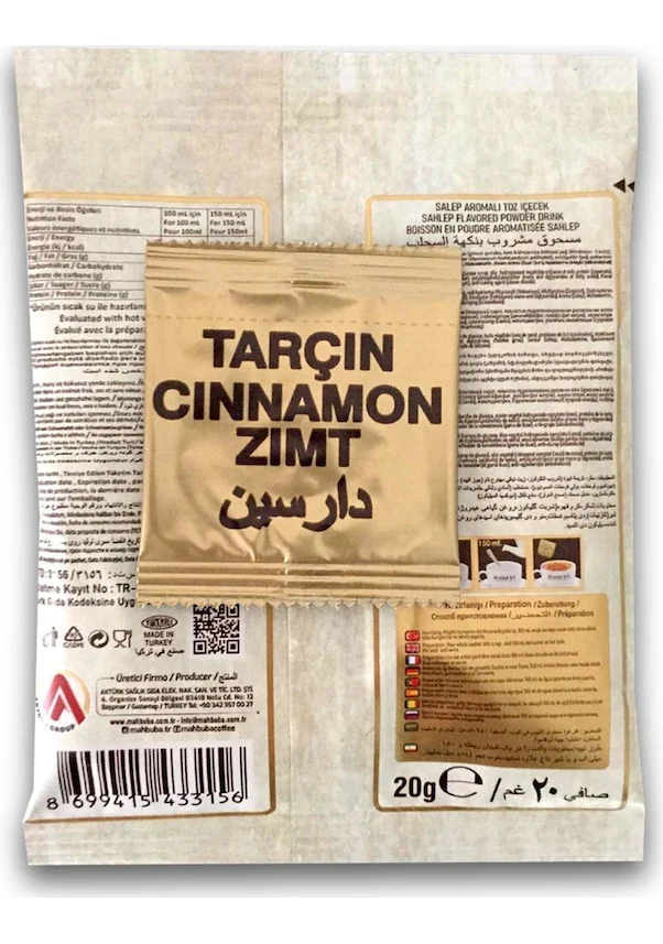 Mahbuba Salep Toz Sahlep Tarçınlı 2'li Avantaj Paket 20x20gr