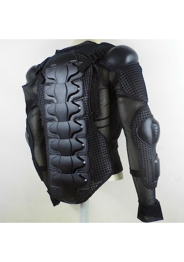 Suntek Magideal Motosiklet Zırh Ceketi Tam Omurga Göğüs Koruma Siyah