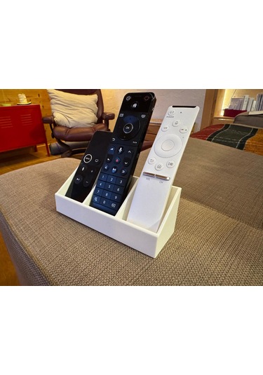 Modern Ve Şık Kumanda Düzenleyici 3 Bölmeli Minimal Organizer