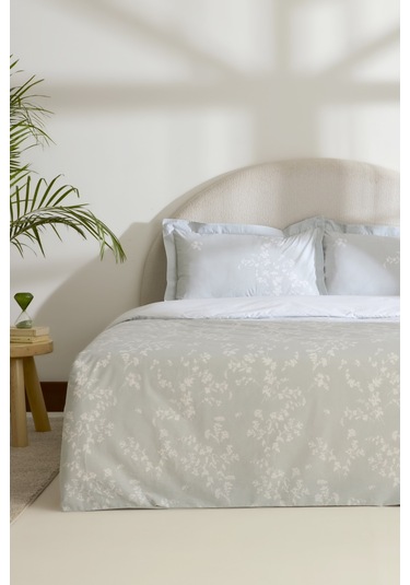 Kaşmir Home Fancy %100 Pamuk Çift Kişilik Nevresim Takımı Mint Mint
