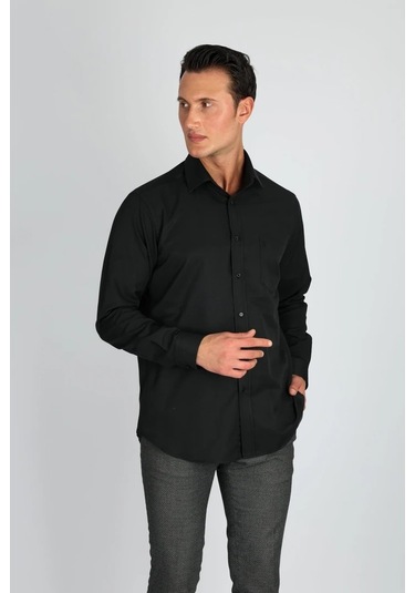 Lorenzo Mazzoli Gab R 500 Siyah Erkek Gömlek Siyah