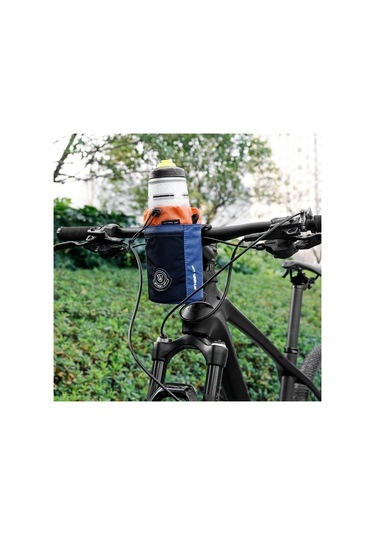 Wheel Up Sh006 Bisiklet Gidon Sapı Çantası Bisiklet Su Şişesi Tutucu - Göl Mavisi Mavi