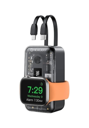 Newdery 10000 Mah Pil Paketi Taşınabilir Şarj Cihazı İos Uyumlu Watch/iphone Black 10000mah Siyah