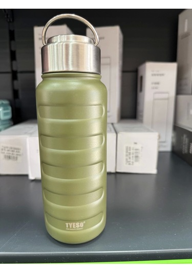 Paslanmaz Çelik Termos Su Şişesi 360ml Vakumlu Kapak Yeşil İthal Ürün Yeşil