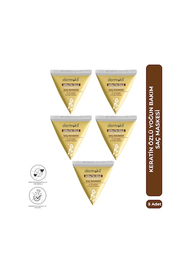 Dermokil Keratin Özlü Saç Maskesi Seti 25 Ml X 5 Adet
