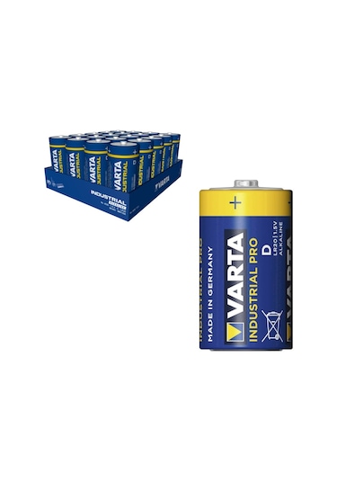 Varta 4020 Industrial Pro Lr20 Alkalin Büyük Boy D Pil 20'li