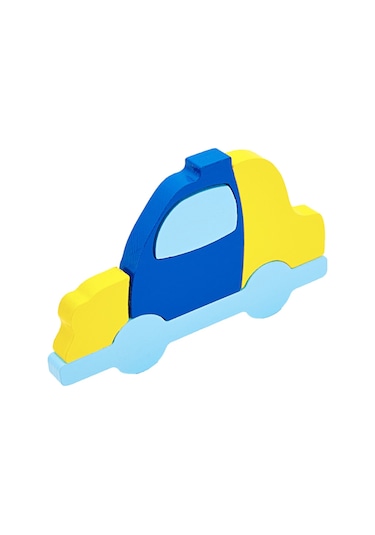 Woodnjoy Polis Arabası Ahşap Puzzle Denge Oyunu