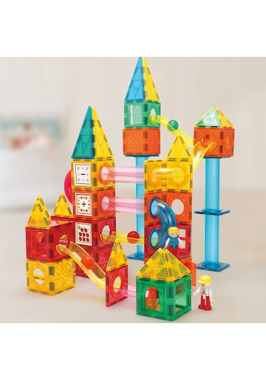 Magnetic Tiles 200 Parçalı Premium Manyetik Oyuncak/bloklar Seti