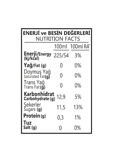 Benorganic %100 Organik Karışık Kırmızı Meyve Suyu 250 ML