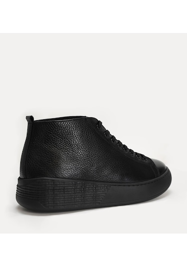 Lufian Aden Erkek Deri Ayakkabı Siyah 112230189100100