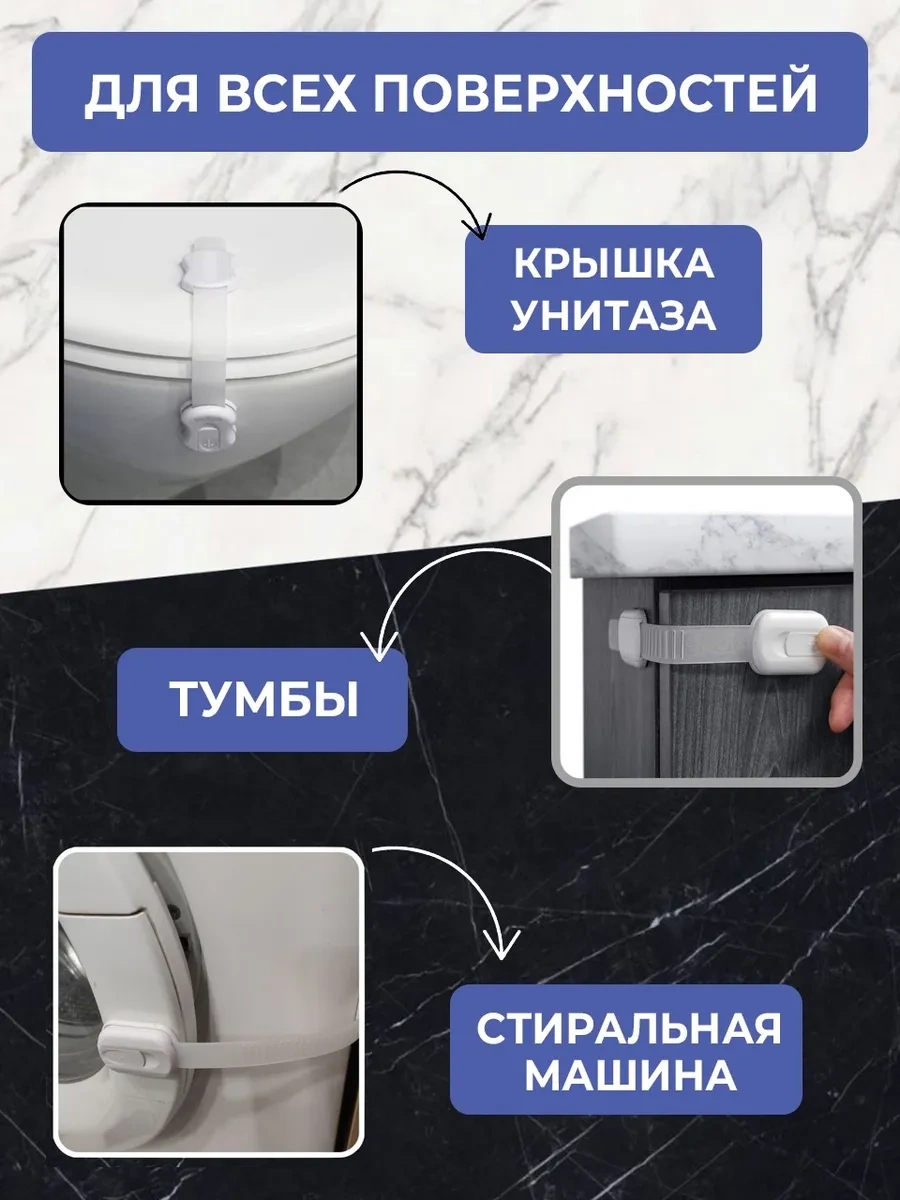 Kapılar Ve Dolap Çocuk Emniyet Kilidi 384383389 Beyaz