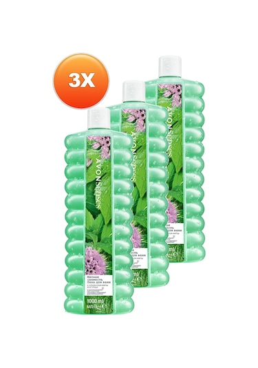 Avon Senses Water Mint Nane Ve Salatalık Kokulu Banyo Köpüğü 3 x 1 L