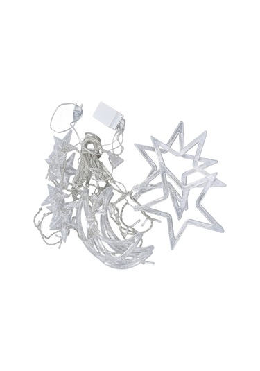 Xiyyadms Ramazan Gözde Ay Perde Işığı 126 Led 8 Aydınlatma Modu Pvc Teli Ev Dekorasyonu Avrupa Standartı 220v Diğer