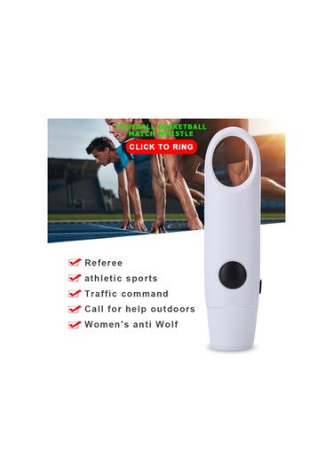 Suntek Elektronik Düdük Spor Elektrikli Kordonlu Beyaz Beyaz