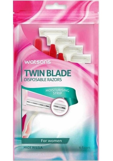 Watsons Ladies Twin Blade Disposable Razor 6'lı