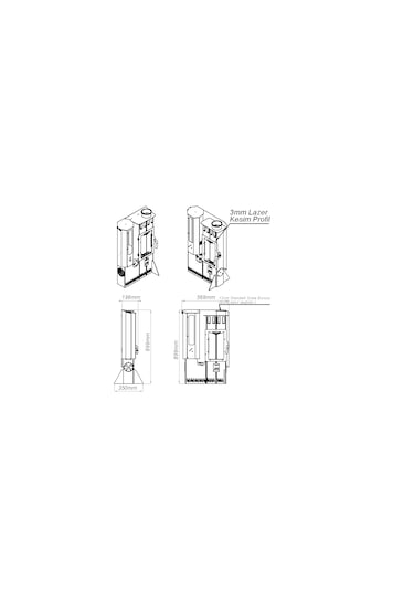 Albus Double Type Pelet Sobası