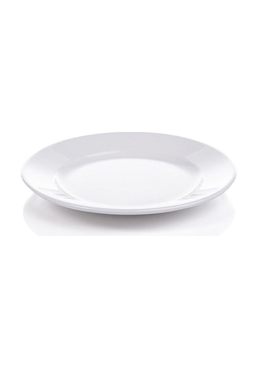 12 Adet Melamin Servis Tabağı -lokanta Çukur Tabak Tabağı, 20 Cm