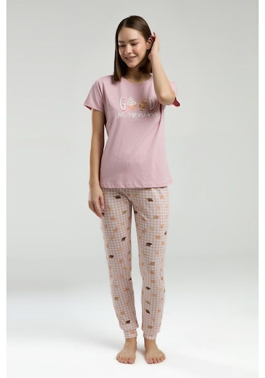 Rolypoly Kadın Pembe Pijama Takımı Rp3587-s-v1 Pembe