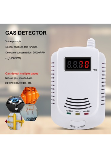 Anjiexun Gaz Kaçak Dedektörü Analizörü Karbon Monoksit Sensörü, Ab Fişi