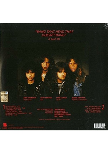 Metallica - Kill'Em All Remastered - Plak Plak