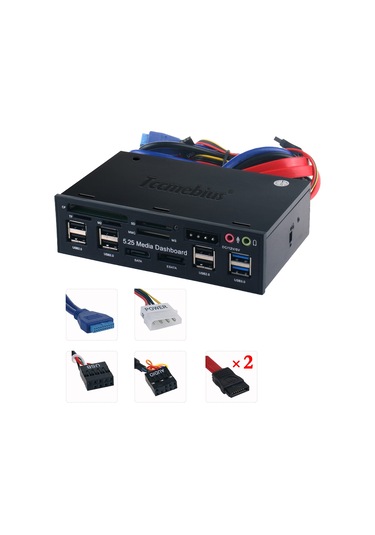 Tccmebius Tcc-ql5e 5,25 İnç Pc Çok Fonksiyonlu Pano Ortam Ön