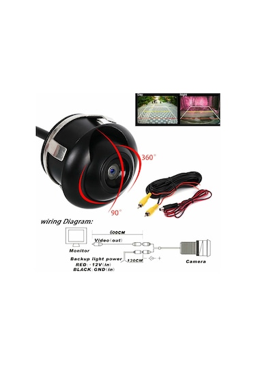 360 Hd Araç Arka Görünüm Ön Geri Görüş Kamerası