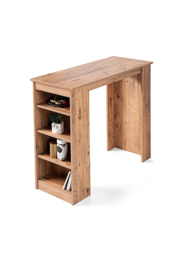 Vista Eylül Bar Raflı Mutfak Masa Takımı 50x120 001