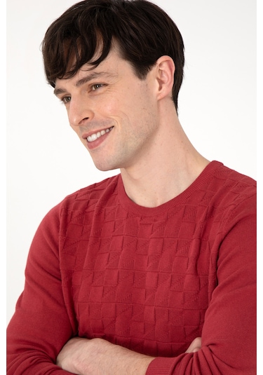 U.s. Polo Assn. Erkek Vişne Kazak /triko 50288882-1114 Vişne