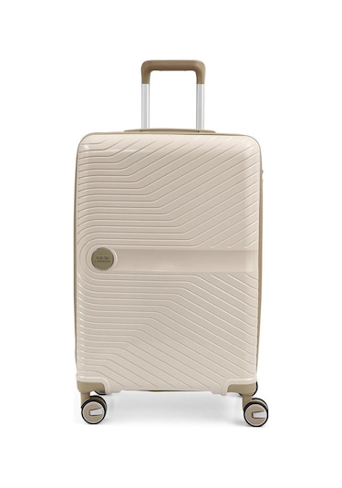 Ççs 5239 Polipropilen Orta Boy Valiz Siyah-camel Siyah - Camel