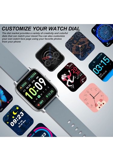 Tenfowee Akıllı Saat: 1.69" Dokunmatik Ekran (İthalatçı Garantili)