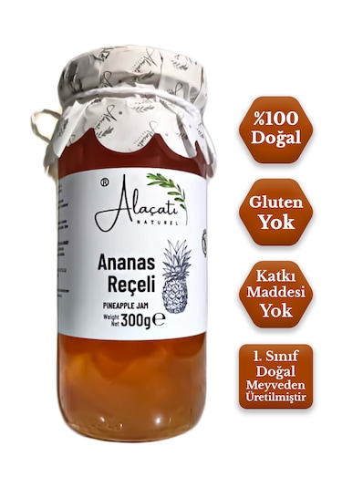 Doğal Ananas Reçeli Glutensiz 300 G