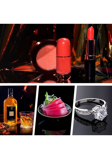 Puluz 20cm Fotoğraf Akrilik Yansıtıcı Ekran Masası Arka Plan Panosu Siyah