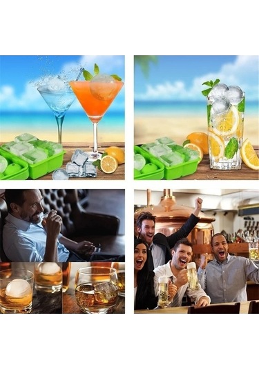 Ulzyvf Createtech Siyah Kalıp Jumbo Izgara Buz Küpleri Büyük Boy Ambition 2pcs-6 Zw Siyah Siyah