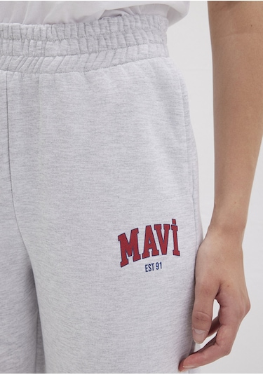 Mavi - Mavi Logo Baskılı Gri Eşofman Altı 1010757-85438 Gri