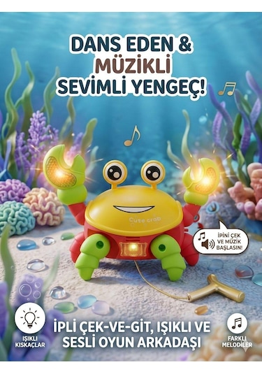 Tıfıl Toys İpli Kurmalı Yürüyen Yengeç 5099d