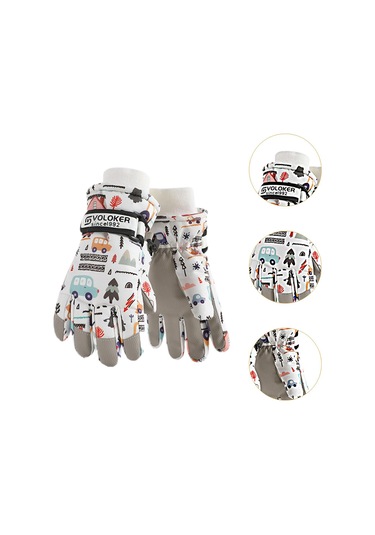 Suntek Çocuklar Kayak Eldivenleri Bisikleti Motosiklet Için S Çok Renkli