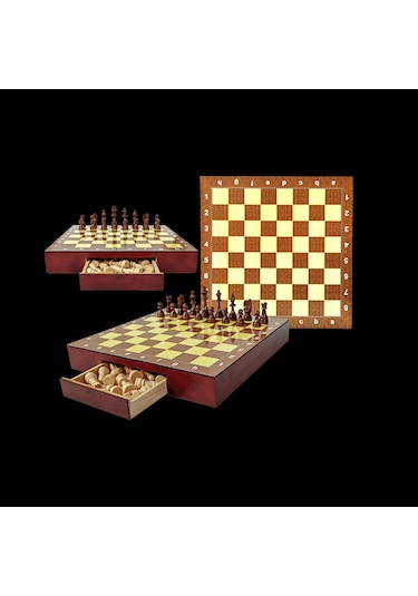 Eser Polyester Çekmeceli Satranç Takımı